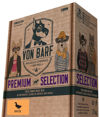 Von BARF Premium Selection, pacetina, sirova zamrznuta hrana za pse, 8x250g