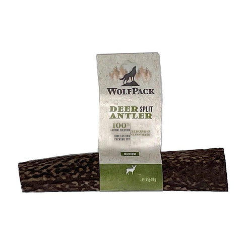 WOLFPACK Jelenji rog rezani M, 100% prirodna zvakalica, 51g-80g