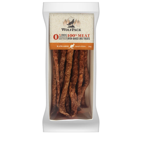 WOLFPACK Meat sticks, 100% meso klokana, 50g