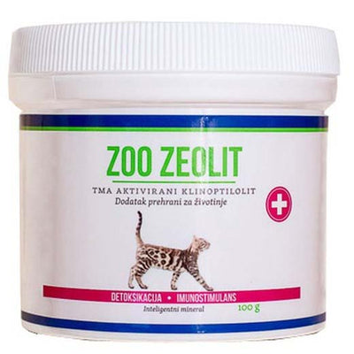 Zoo Zeolit, klinoptilolit za detoksikaciju organizma za macke, 100g