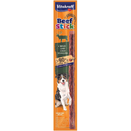 VITAKRAFT Beef Stick, s divljaci, poslastica za pse, 1 kom/12g