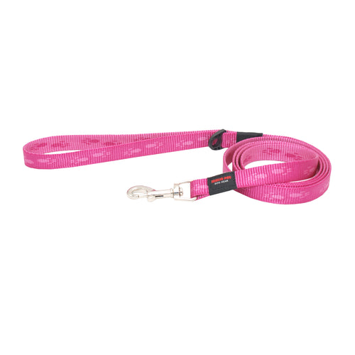 MATIS Vodilica za psa Dogy Paws 1,5cm/140cm, malina