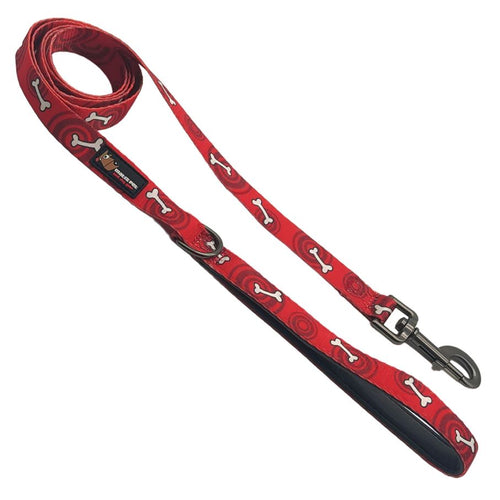 MATIS Vodilica za psa Matis Design Kost, 1,5cm/150cm, crvena