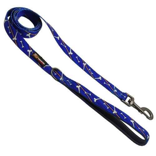 MATIS Vodilica za psa Matis Design Kost, 1,5cm/150cm, plava