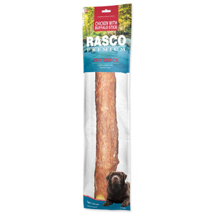 RASCO Premium, žvakalica raw hide bizon/piletina, 41cm, 170g