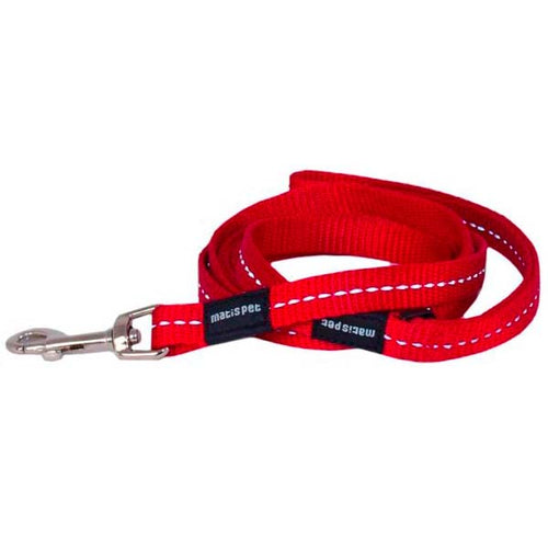 MATIS Vodilica za psa City Stile 1,3cm/180cm, crvena