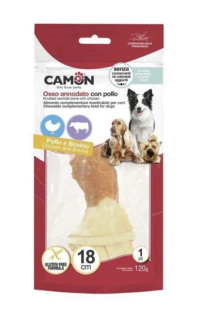 CAMON Poslastica za pse Kost u cvoru, s Piletinom, 1kom/18cm, 120g