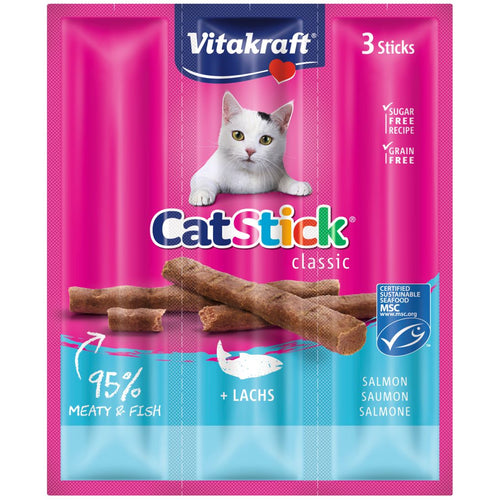 VITAKRAFT Cat Stick Classic, stapici s lososom, 3 kom/18g