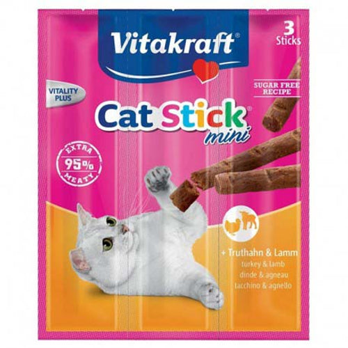 VITAKRAFT Cat Stick Classic, stapici s puretinom i janjetinom, 3 kom/18g