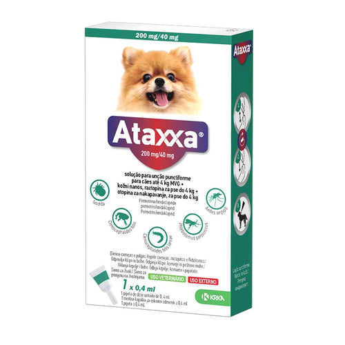 ATAXXA (Krka) ampula SpotOn za pse 0-4kg 0,4ml 1/1