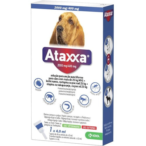 ATAXXA (Krka) ampula SpotOn za pse  25kg 4ml 1/1