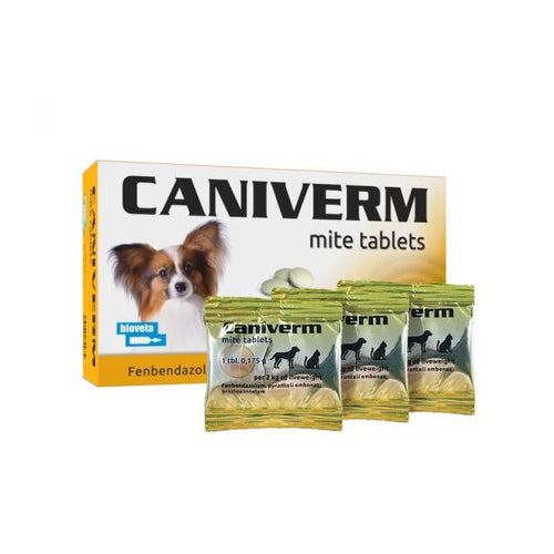 BIOVETA Caniverm tbl.protiv unutarnjih nametnika stenci i macici 0.175g/1kom