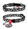 WAUCAT Ogrlica za mačke  Zebra, Smart QR, XS, 10mm/20-30cm