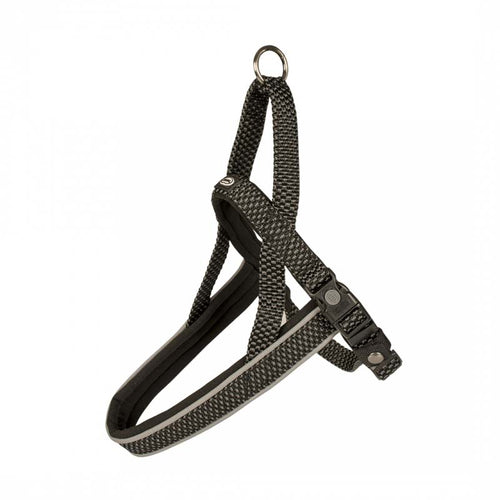 EXPLOR OUTLET East oprsnica, najlon, L 50-65cm/20mm, crna