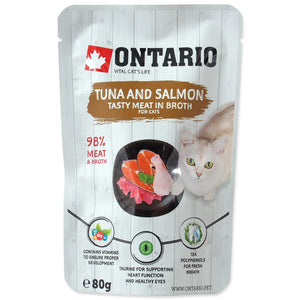 ONTARIO Tunjevina s dodatkom lososa, u temeljcu, 80g