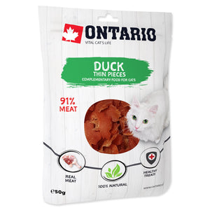 ONTARIO Cat Pieces, trakice pačetine, mekana poslastica, 50g