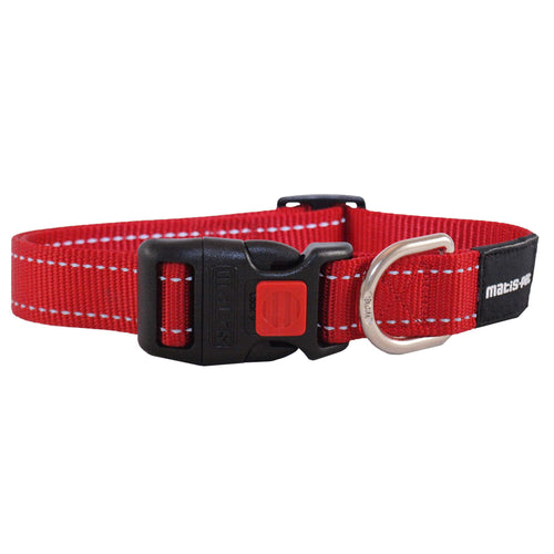 MATIS Klik Ogrlica za psa City Style S 1,3cm/23-30cm, crvena