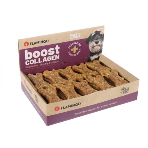 FLAMINGO Boost Bone, kost s povrcem i kolagenom, poslastica za pse, 1kom/24g