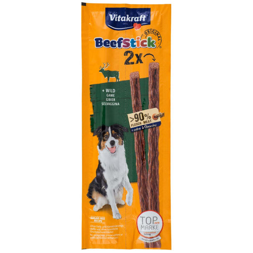 VITAKRAFT Beef Stick, s divljaci, poslastica za pse, 2 kom/24g