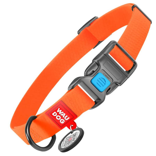 WAUDOG Ogrlica za pse Smart QR, vodootporna, narancasta, 20mm/28-40cm