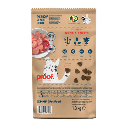 PROOF, Govedina s piletinom, bez žitarica, za odrasle pse, 1,8kg