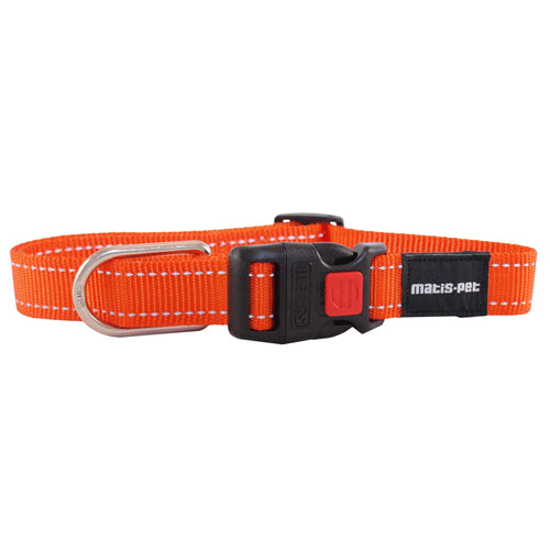 MATIS Klik Ogrlica za psa City Style 1,5cm/30-43cm, narancasta