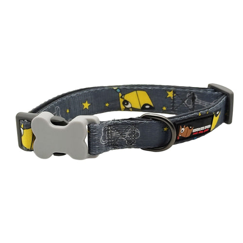 MATIS Klik Ogrlica za psa Matis Design Space Dog, 2cm/30-45cm, siva