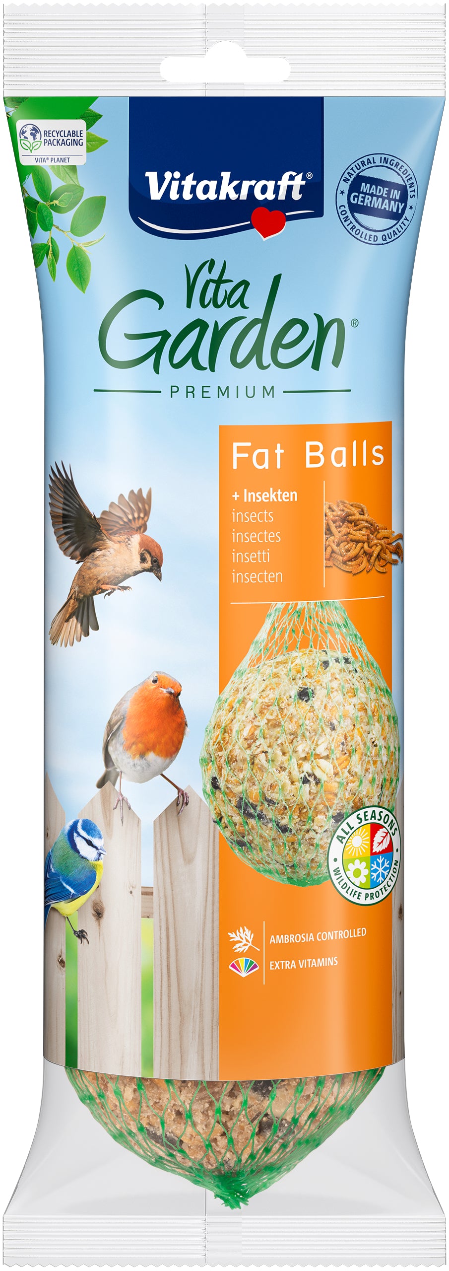 VITAKRAFT VitaGarden Premium, Lojna pogaca s insektima, 4kom/360g