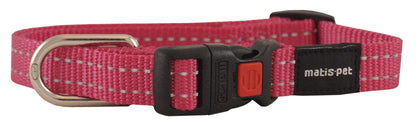 MATIS Klik Ogrlica za psa City Style 2,5cm/40-62cm, ruzicasta