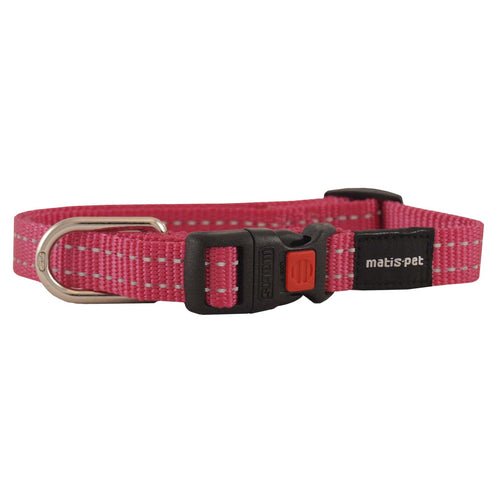 MATIS Klik Ogrlica za psa City Style 2,5cm/40-62cm, ruzicasta