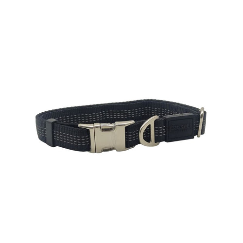MATIS Klik Ogrlica City Style s metalnom kopcom 2,5cm/45-70cm, crna