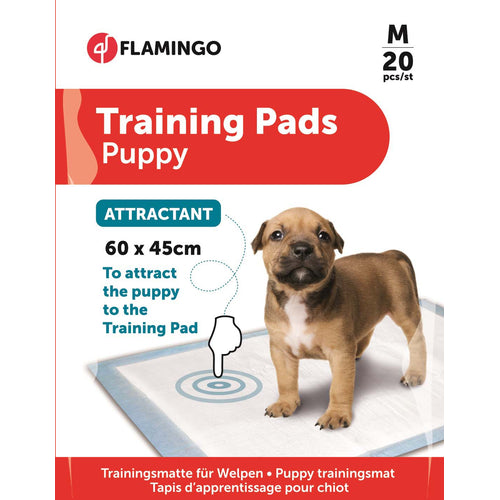 FLAMINGO Puppy Training Pads, upijajuce prostirke s atraktantom, 60/45cm, 20 kom