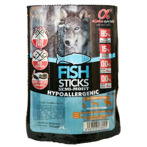 ALPHA SPIRIT Poslastica za psa Sticks s Ribom, 40g/4kom