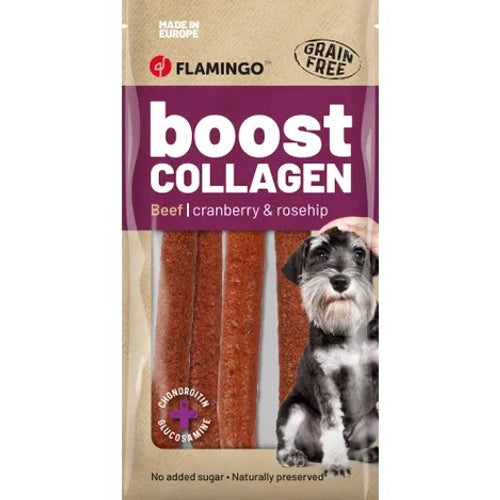 FLAMINGO Boost Sausage, kobasice s govedinom i kolagenom, za pse, 6kom/600g