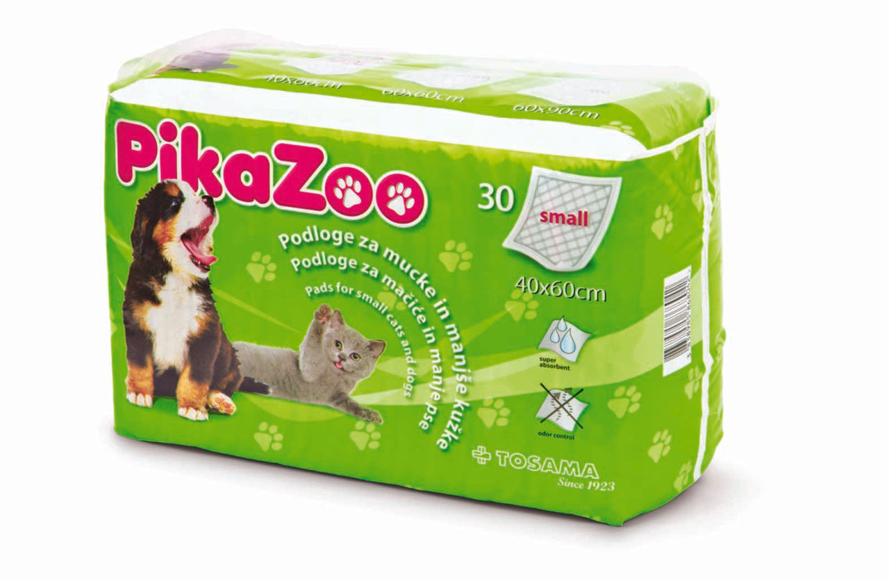 PikaZoo Upijajuce prostirke, S, 40/60cm, 30 komada