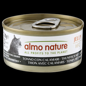 ALMO NATURE HFC Jelly, tunjevina s lignjom u želeu, konzerva za mačke, 70g