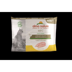 ALMO NATURE HFC Natural Megapack, pileći file u umaku, vrećice za mačke, 6x55g