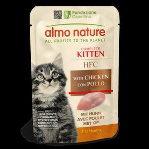 ALMO NATURE HFC KITTEN, piletina, vrećica za mačke, 55g