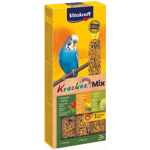 VITAKRAFT Stapici sa smokvom, sezamom i bananom, za male papige, 3 kom/90g