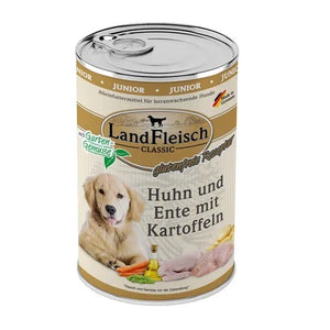 LANDFLEISCH CLASSIC JUNIOR, piletina i pačetina s krumpirom, bez glutena, 400g