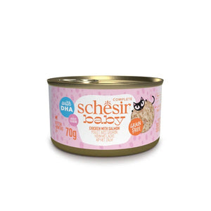 SCHESIR Baby KITTEN, mini fileti piletine s lososom, bez žitarica, 70g