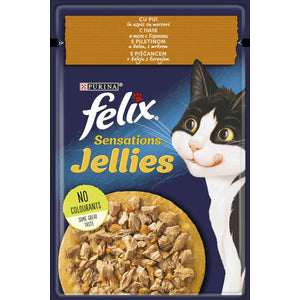 FELIX Sensations Jellies, s piletinom u želeu, s mrkvom, 85g