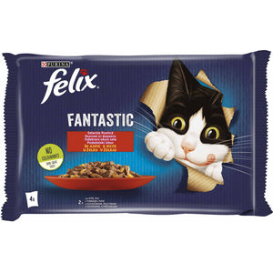 FELIX Fantastic vrećica govedina/piletina 4x85g