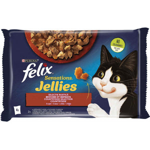 FELIX Sensations Jellies, Countryside selection, multipack, 4x85g
