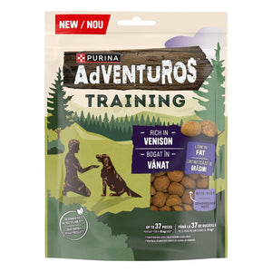 ADVENTUROS Training, bogato srnetinom, poslastice za pse, 115g