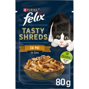 FELIX Tasty Shreds, s piletinom, komadići u umaku, 80g
