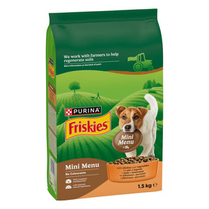 FRISKIES Mini Menu, s piletinom i dodanim povrćem, 1,5kg