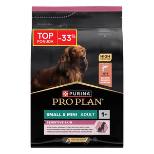 PRO PLAN S/M Adult Sens.Skin bogato lososom 3KG -33%