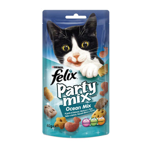 FELIX Party Mix Ocean, poslastica s okusom lososa i pastrve, 60g