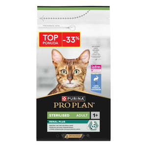 PRO PLAN Cat Sterilised Opti Renal s kunićevinom, 1,5kg -33%